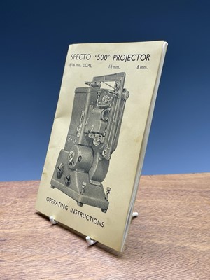 Lot 122 - A Specto 500 projector, height 36cm, with wood...