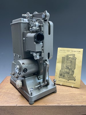 Lot 122 - A Specto 500 projector, height 36cm, with wood...