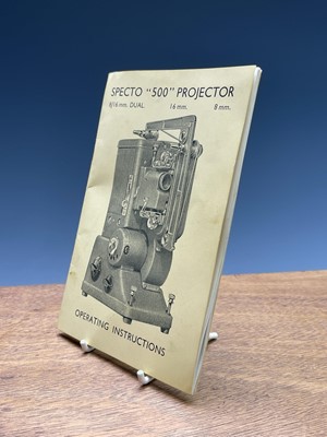 Lot 122 - A Specto 500 projector, height 36cm, with wood...