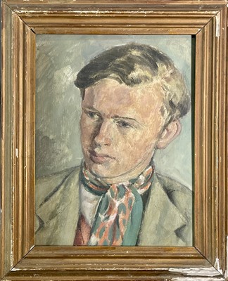 Lot 1005 - Alec WILES (1924) Portrait of a Young Man# Oil...