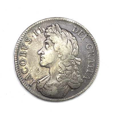 Lot 2656 - A James ll crown, 1687, very fine and toned.