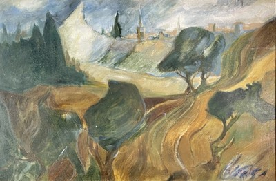 Lot 1123 - 20th century Landscape Oil on canvas...