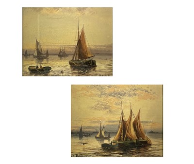 Lot 1199 - P. Miller(?) Shipping A pair of Victorian Oils...