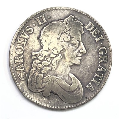 Lot 2662 - A Charles ll crown, 1679, almost very fine.