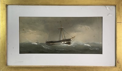 Lot 1262 - Charles TAYLOR (act.1836-1871) A Hulk Adrift...