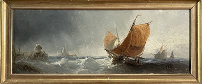 Lot 1262 - Charles TAYLOR (act.1836-1871) A Hulk Adrift...