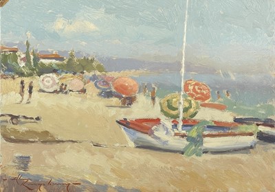 Lot 1162 - Alan KINGSBURY (1960) Mediterranean Beach...