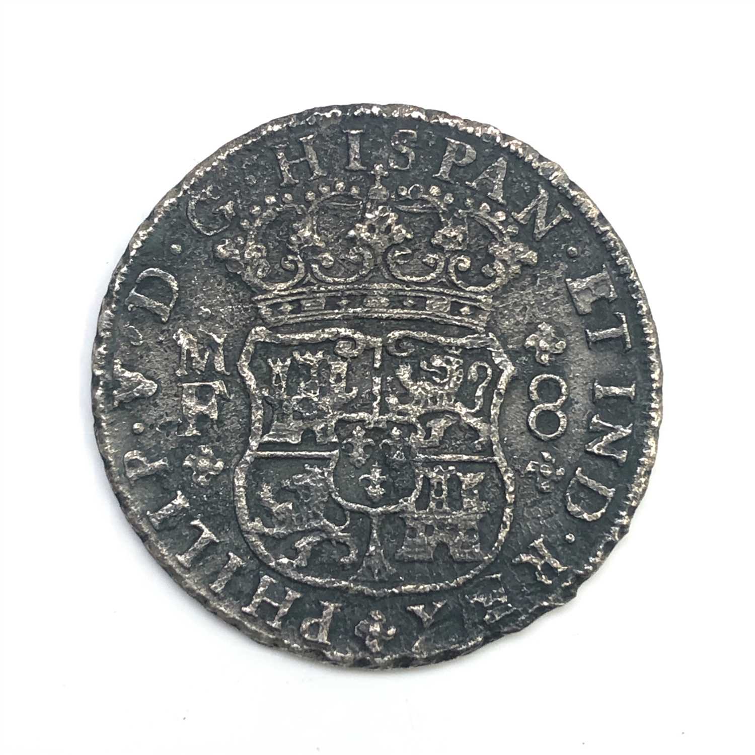 Lot 2574 - A Spanish 8 real pillar dollar, 1741, Mexico...