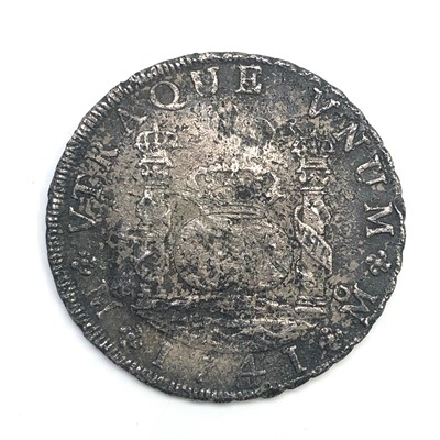 Lot 2574 - A Spanish 8 real pillar dollar, 1741, Mexico...