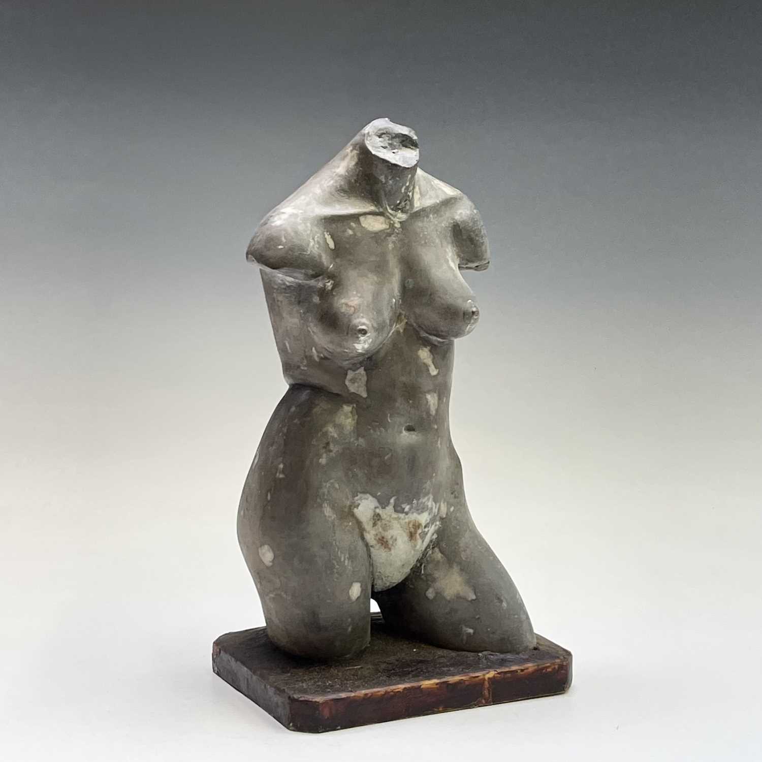 Lot 1049 - Alec WILES (1924) Female Torso Bronze resin...