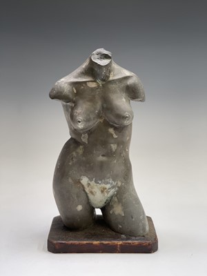 Lot 1049 - Alec WILES (1924) Female Torso Bronze resin...