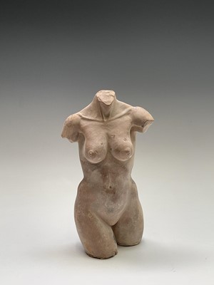 Lot 1053 - Alec WILES (1924) Female Torso Terracotta...