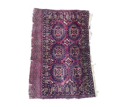 Lot 1210 - A Tekke Juval, Turkmenistan, late 19th century,...