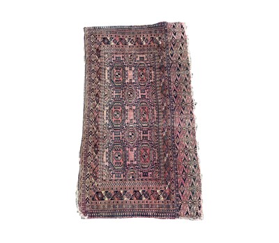 Lot 1212 - A Turkoman Juval, late 19th century, with two...