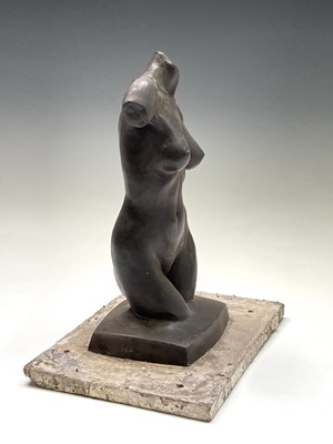 Lot 1056 - Alec WILES (1924) Female Torso Bronze resin...