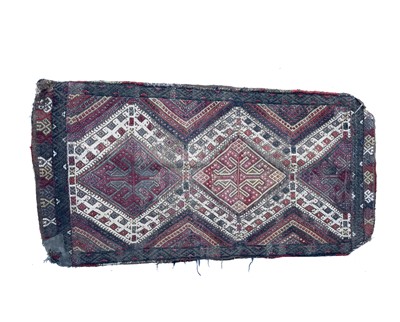 Lot 1214 - A Shahsavan flatwoven bag, North West Persia,...