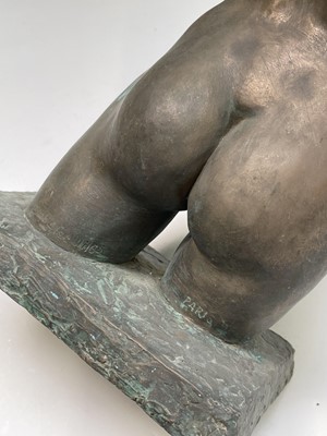 Lot 1057 - Alec WILES (1924) Female Torso Bronzed resin...