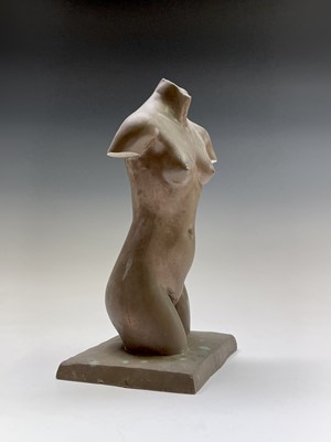 Lot 1058 - Alec WILES (1924) Female Torso Bronzed resin...