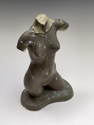 Lot 1059 - Alec WILES (1924) Female Torso Bronzed resin...