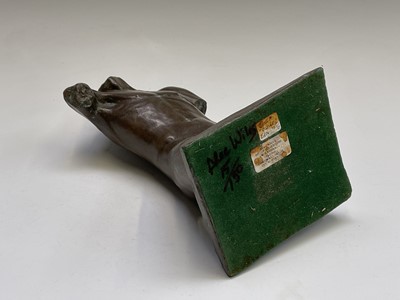 Lot 1062 - Alec WILES (1924) Males Torso Bronzed resin...