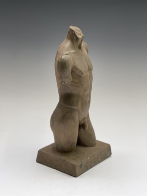 Lot 1064 - Alec WILES (1924) Males Torso Resin sculpture...