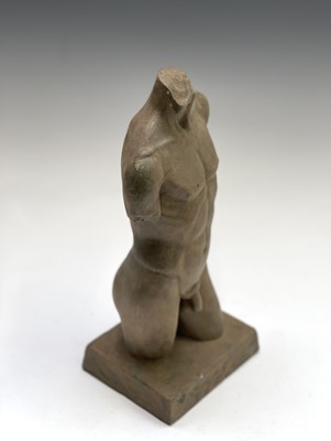 Lot 1064 - Alec WILES (1924) Males Torso Resin sculpture...