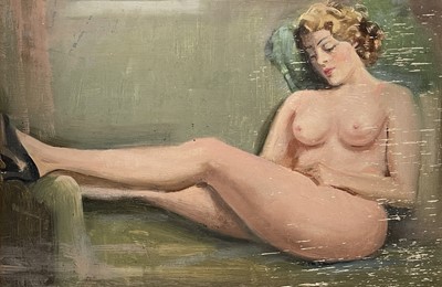 Lot 288 - Arthur Royce BRADBURY (1892-1977) Nude Oil on...
