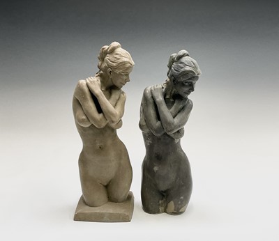 Lot 1077 - Alec WILES (1924) Female Form Two sculptures...