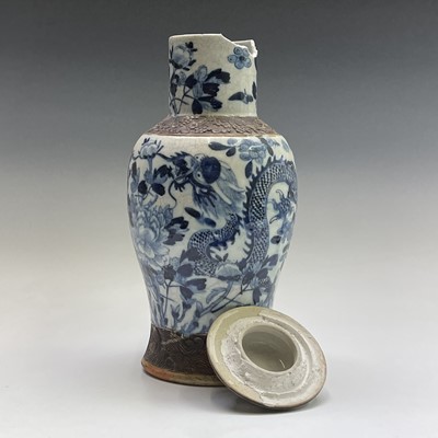 Lot 65 - A Chinese crackle glaze vase, 19th century,...