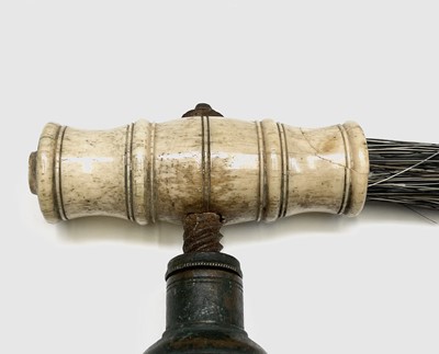 Lot 162 - A Thomason type corkscrew with bone handle and...