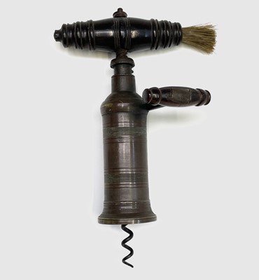Lot 162 - A Thomason type corkscrew with bone handle and...
