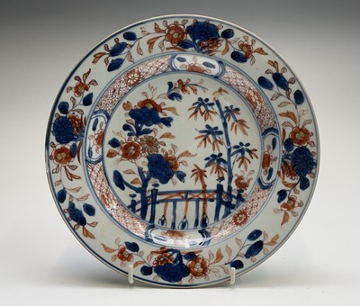 Lot 22 - A pair of Chinese Imari porcelain plates, 18th...