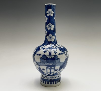 Lot 4 - A Chinese porcelain blue and white vase,...