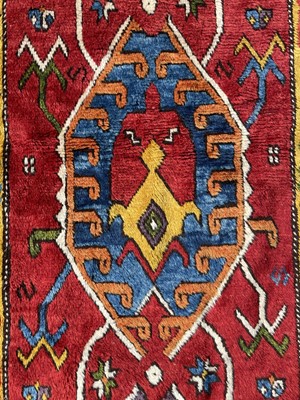 Lot 1217 - A Konya rug, Central Anatolia, based on an...