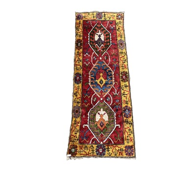 Lot 1217 - A Konya rug, Central Anatolia, based on an...