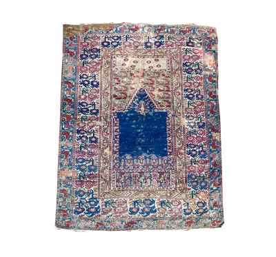 Lot 1219 - A Ghiordes Prayer rug, West Anatolia, the...