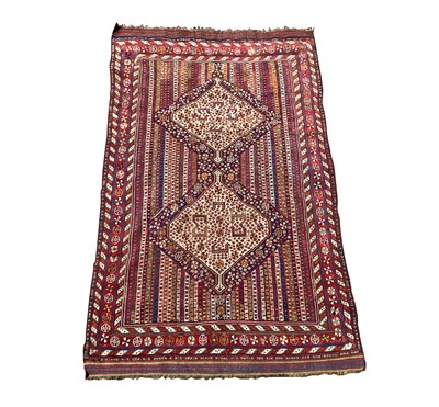 Lot 1223 - A Khamseh rug, South West Persia, circa 1900,...