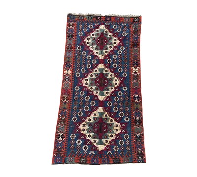 Lot 1237 - A Turkish two part kelim, mid 19th century,...