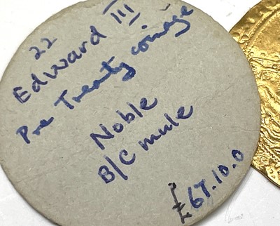 Lot 25 - Great Britain Gold Noble Edward III Pre treaty...
