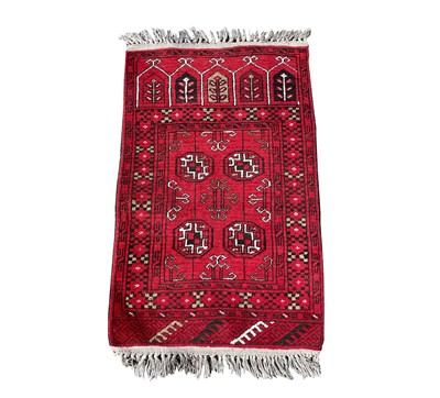 Lot 1262 - An Afghan prayer rug, mid 20th century, with...