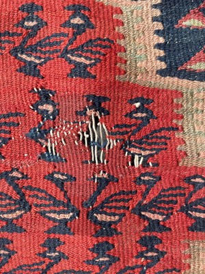 Lot 1264 - A Senneh kelim long rug, circa 1920, the...