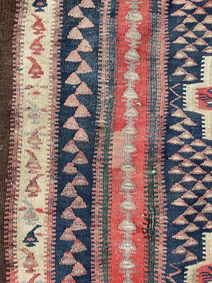 Lot 1264 - A Senneh kelim long rug, circa 1920, the...