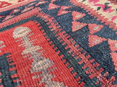 Lot 1264 - A Senneh kelim long rug, circa 1920, the...