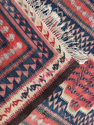 Lot 1264 - A Senneh kelim long rug, circa 1920, the...