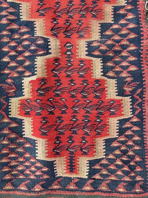 Lot 1264 - A Senneh kelim long rug, circa 1920, the...
