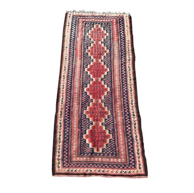 Lot 1264 - A Senneh kelim long rug, circa 1920, the...