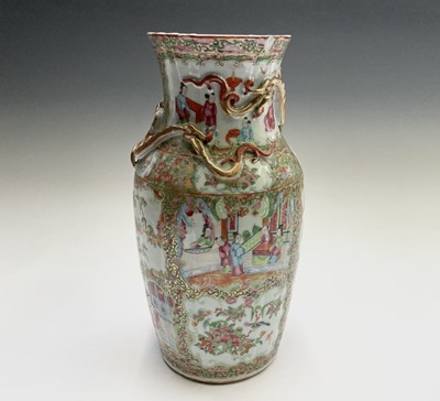 Lot 64 - A Chinese Canton porcelain vase, 19th century,...