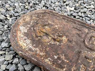 Lot 637 - A vintage cast iron finger post road sign,...