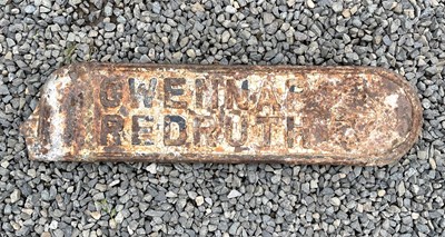 Lot 637 - A vintage cast iron finger post road sign,...