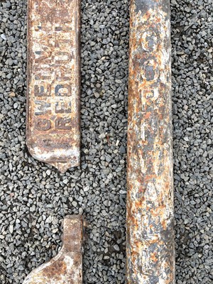 Lot 637 - A vintage cast iron finger post road sign,...
